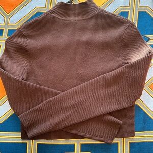 H&M Chocolate Brown Turtleneck Sweater